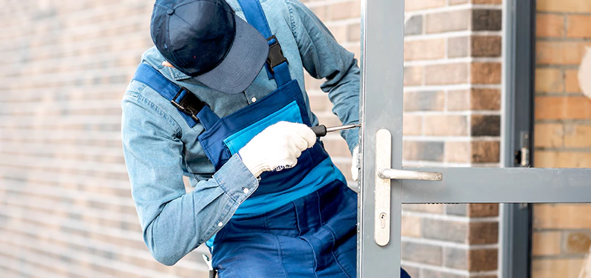 Pivot Storefront Door Locks Installation in Roseville, California